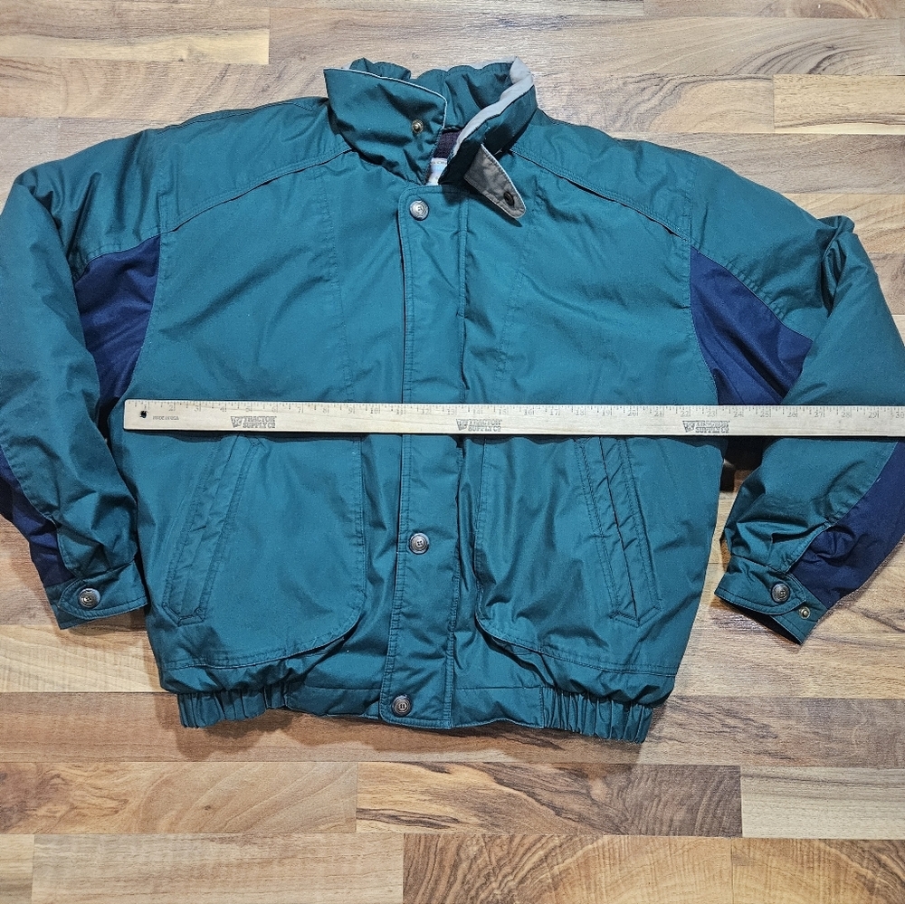 Members Only Club House Traditions Down Jacket Green Navy Size Large - Picture 6 of 11